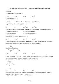 广东东莞2024_2025学年八年级第二学期期中考试数学试卷[附解析]