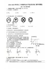 2025年江西省新余市第一中学初中学业水平适应性考试数学试题卷（中考模拟）