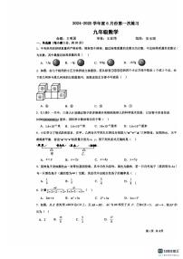 2025年洛阳市地矿双语学校九年级下学期6月份数学测试卷
