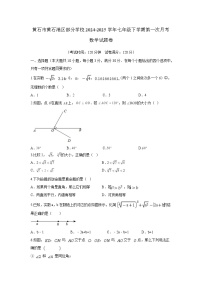 湖北省黄石市黄石港区部分学校2024-2025学年七年级下学期第一次月考数学试卷(含答案)