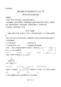 2024-2025学年青岛版数学七年级下册期末综合培优检测试题（含答案）