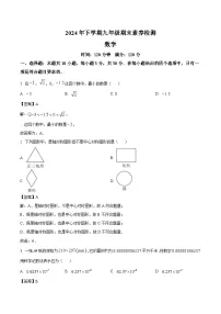 湖南省娄底市2025届九年级下学期中考一模数学试卷(含解析)
