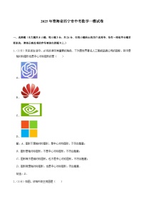青海省西宁市2025届九年级下学期中考一模数学试卷(含解析)