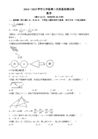 河南省漯河市2024-2025学年九年级下学期第三次联考数学试卷(含答案)