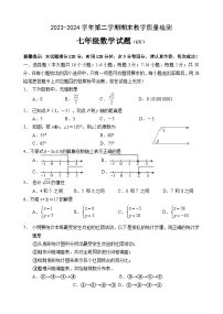 河北省保定市高阳县2023-2024学年七年级下学期期末数学试题