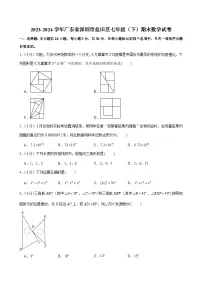 2023-2024学年广东省深圳市盐田区七年级（下）期末数学试卷