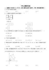浙江省宁波市南三县2025年中考二模数学试卷及答案