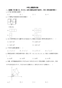 浙江省宁波市南三县2025年中考二模数学试卷及答案