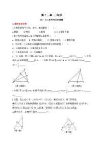人教版(2024)八年级上册(2024)13.2.1 三角形的边练习题