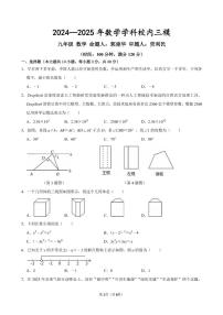 2025年河南省实验中学中考数学三模（原始版本 ）试卷（中考模拟）