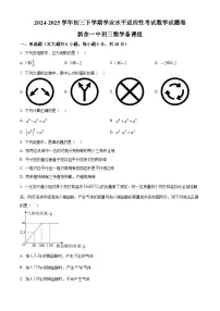 2025年江西省新余市第一中学初中学业水平适应性考试数学试题卷（中考模拟）