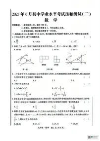 2025年内蒙古自治区赤峰市翁牛特旗中考三模数学试题（中考模拟）
