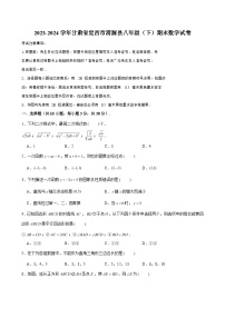 甘肃省定西市渭源县2023-2024学年八年级（下）期末数学试卷（含解析）
