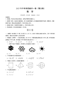 2025年中考考前押题最后一卷：数学（青岛卷）（考试版）