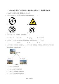 2023-2024学年深圳大学附中八年级下册期末数学试卷及答案