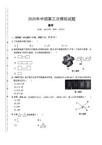 2025年河南省驻马店市新蔡县今是中学、一中、二中中考三模数学试题（中考模拟）