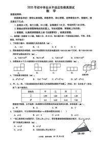 2025年浙江省宁波市九年级三模数学试卷（中考模拟）