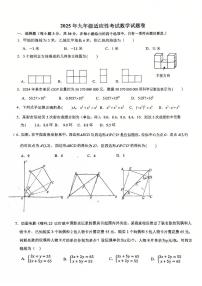2025年浙江省舟山市定海区南海教育集团中考三模数学试题（中考模拟）