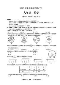 广西壮族自治区玉林市部分学校2025年九年级下学期数学中考三模试卷（中考模拟）