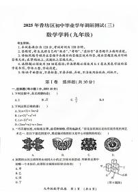 黑龙江省哈尔滨市香坊区2025年中考三模数学试卷（中考模拟）