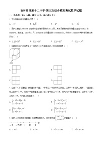 吉林省松原市宁江区吉林油田第十二中学2024-2025学年下学期第三次综合模拟测试  九年级数学 （中考模拟）