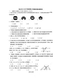 广西壮族自治区 贵港市港北区第四初级中学2024-2025学年七年级下学期6月月考数学试题