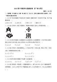 2025届中考数学临考真题模拟卷 【广东专用】