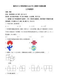 湖南省衡阳市八中教育集团2024- 2025学年下学期期期中检测九年级数学试题