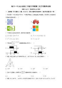 江西省临川第一中学2024-2025学年八年级下学期5月月考数学试题