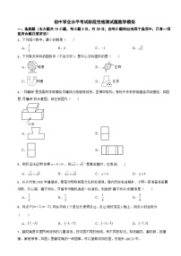 湖南省十三市州2025年初中学业水平考试阶段性检测试题数学模拟附答案