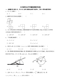 浙江省宁波市2025年九年级学业水平质量检测数学试卷附答案