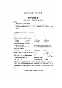 2025年新疆乌鲁木齐市九年级中考模拟数学试卷(中考模拟)