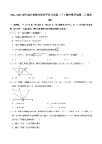 山东省烟台市牟平区2024-2025学年下学期七年级期中数学试卷（五四学制）