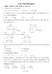 山东省淄博市张店九中2024—2025学年下学期七年级6月月考数学试题