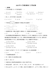 山东省淄博市张店区重庆路中学2024-2025学年七年级下学期5月月考数学试题