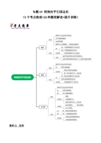 浙教版2025年八年级数学下学期期末总复习(知识梳理)专题05特殊的平行四边形(考点清单，3考点16题型)(学生版+解析)