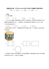 福建省泉州第一中学2025届九年级下学期期中考数学试卷(含解析）