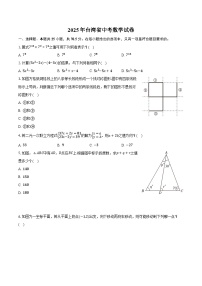 2025年台湾省中考数学试卷（含解析）