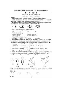 重庆市万州二中教育集团2024--2025学年七年级下学期第三次月考数学试卷