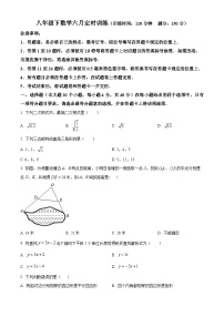重庆市长寿川维中学校2024-2025学年八年级下学期6月月考数学试题