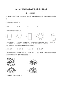2025年广西柳州市柳南区中考数学三模试卷（含答案）