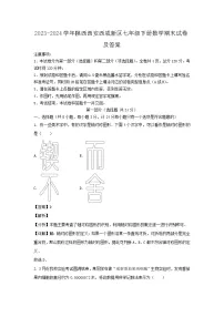 2023-2024学年陕西西安西咸新区七年级下册数学期末试卷及答案