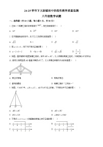 广东省佛山市南海区大沥镇2024-2025学年八年级下学期4月期中数学试题