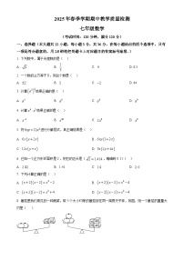 广西贺州市昭平县2024-2025学年七年级下学期4月期中数学试题