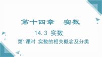 冀教版（2024）八年级上册（2024）14.3 实数优秀ppt课件