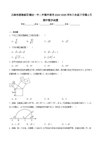 天津市滨海新区塘沽一中、二中2024-2025学年八年级下学期期中考试数学试卷(含解析）