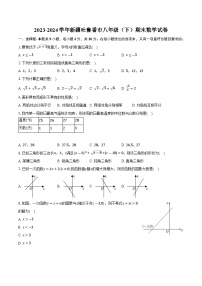 新疆吐鲁番市2023-2024学年八年级下学期6月期末考试数学试卷(含答案)