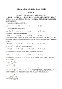 重庆市忠县2023-2024学年八年级下学期期末考试数学试卷(含答案)