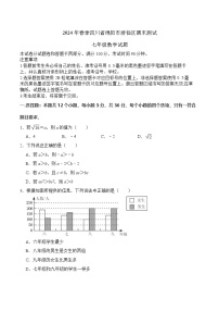 四川省绵阳市游仙区2023-2024学年七年级下学期6月期末考试数学试卷(含答案)