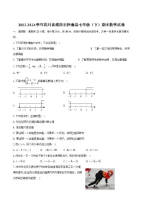 四川省绵阳市梓潼县2023-2024学年七年级下学期期末考试数学试卷(含答案)